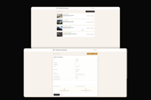 Interface admin de gestion des annonces GS Consulting Immo