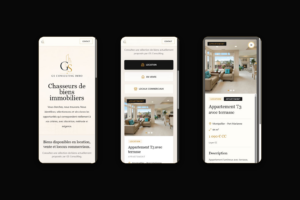 Version mobile du site GS Consulting Immo